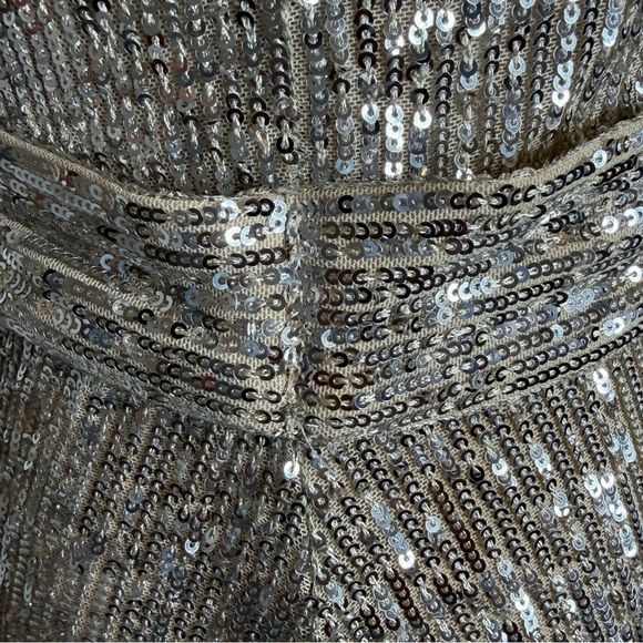 Dress the Population Metallic Long Sleeve Dress Size S - Picture 6 of 15